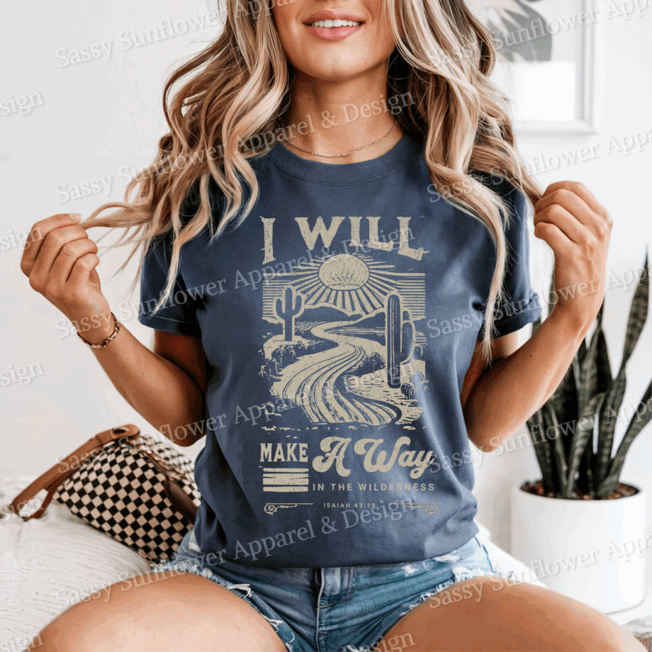 I Will Make A Way Anchor Tee - Comfort Colors 1717 Tee